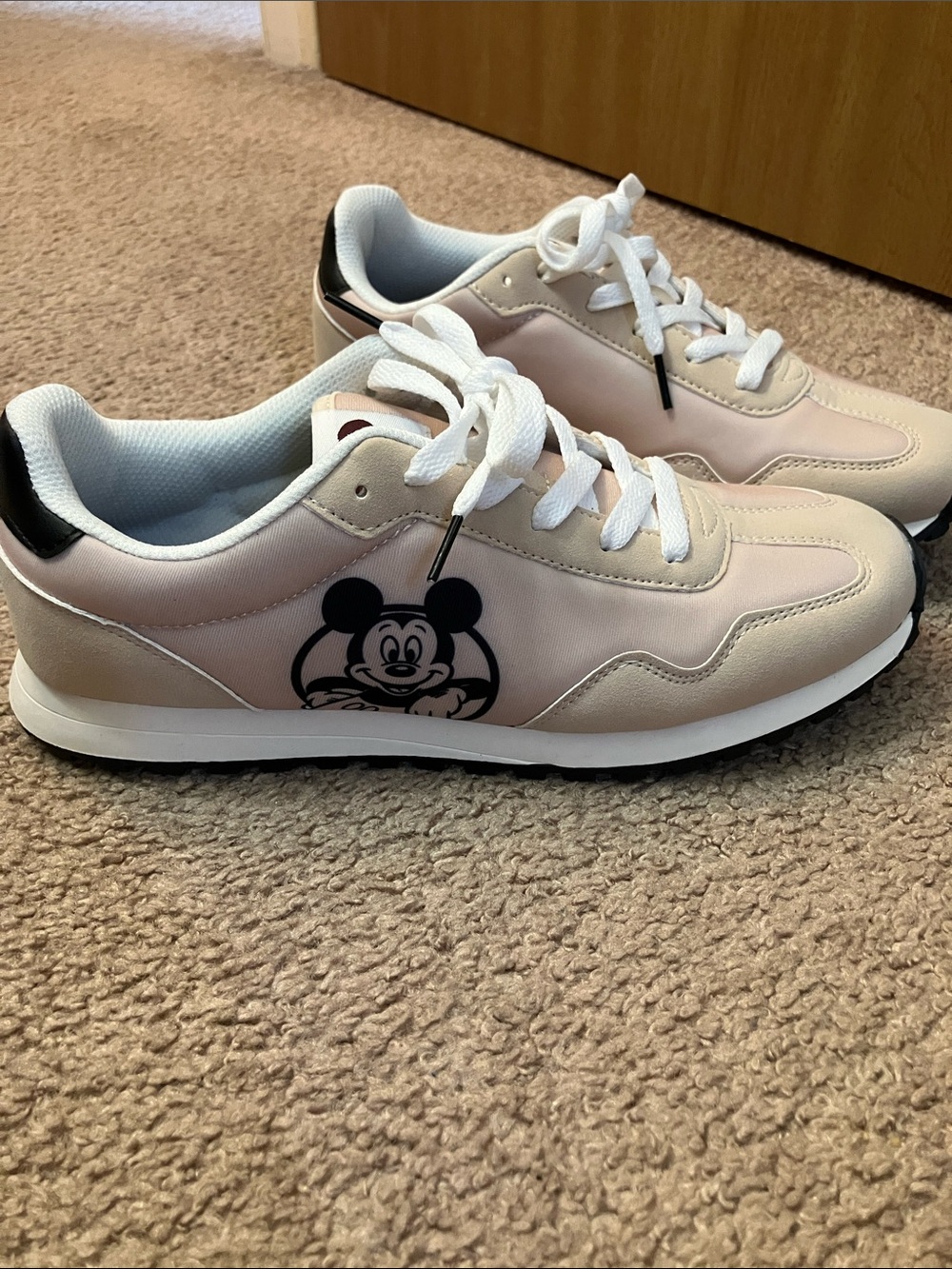 Mickey Graphic Sneakers - Comfortable Lace-Up Shoes